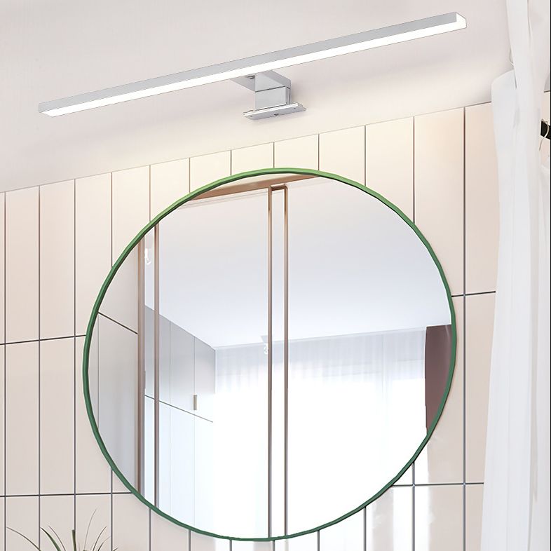 Lámparas de tocador alargadas lámpara de montaje de pared de aluminio moderna para baño