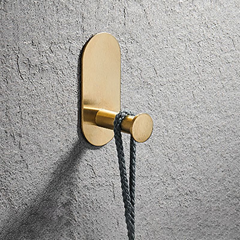 Modern Simple Metal Bathroom Accessory as Individual or as a Set in Gold