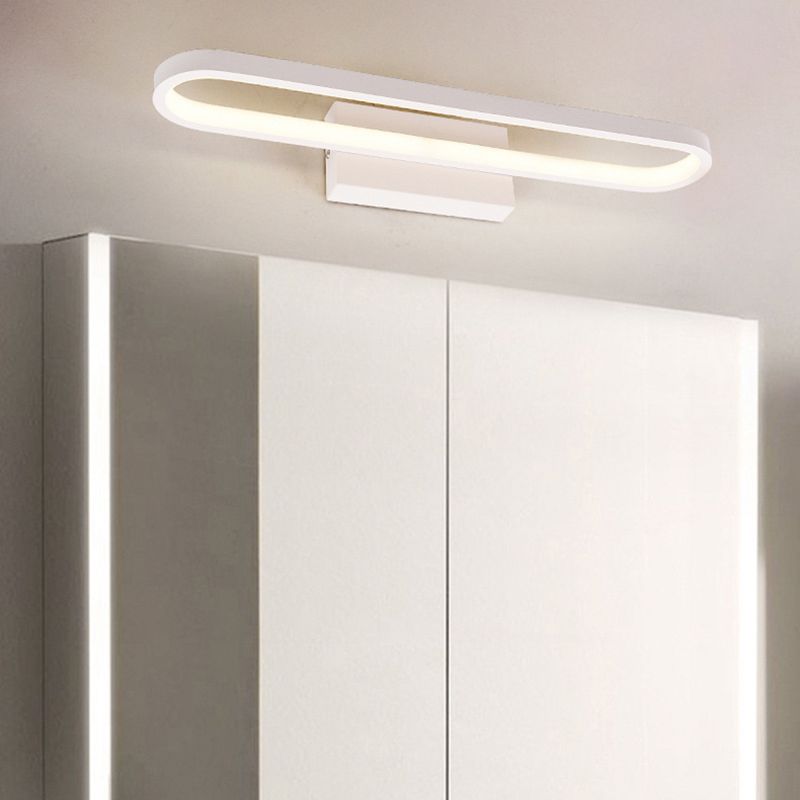 Iluminación de pared de espejo geométrico de 1 luz de estilo moderno de pared de metal montada en la pared