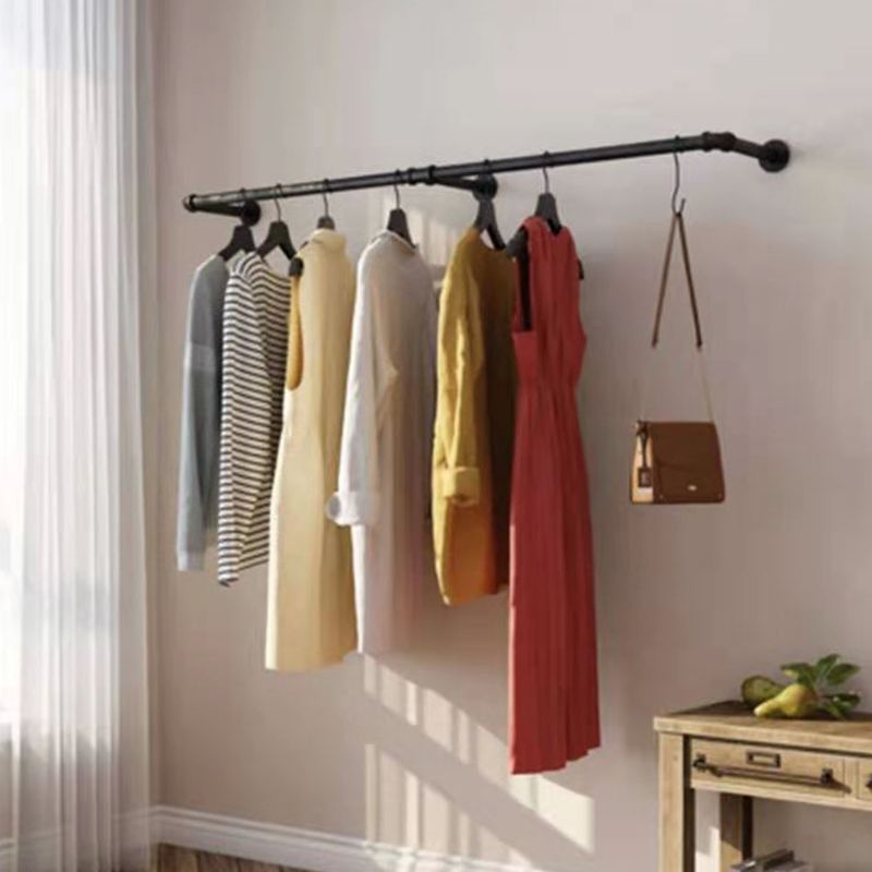 Industrial Style Coat Hanger Metal Water Pipe Wall Mounted Coat Rack