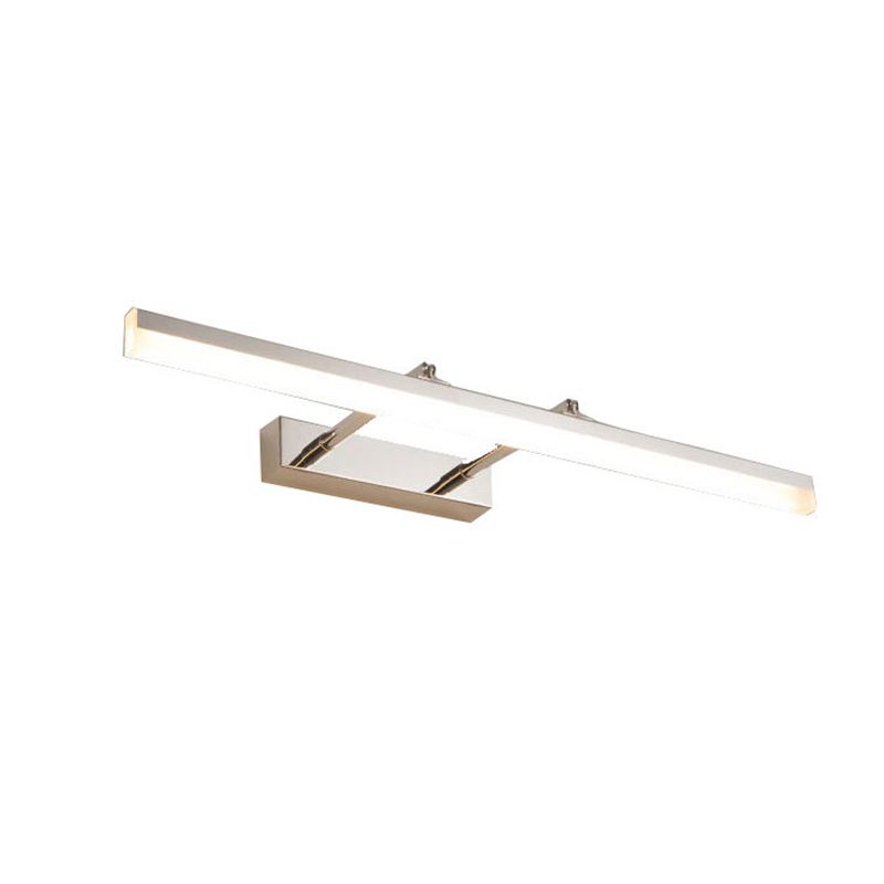 Metal Shade Linear Swing Arm Lights Malled Flexure 1 cabeza de montaje en la pared en plata