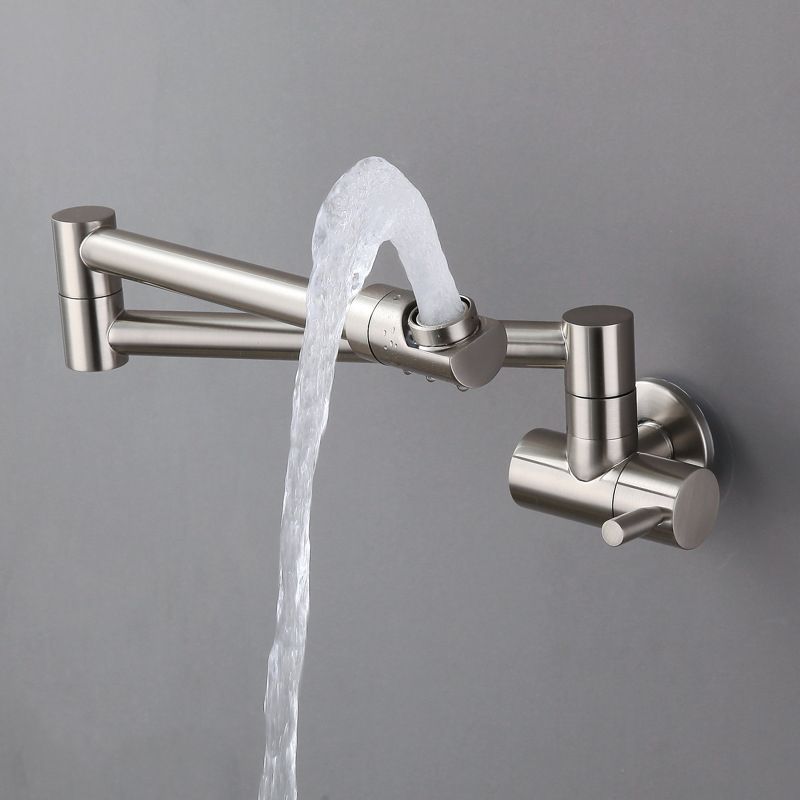 Modern Faucet 1-Handle and 1-Hole Single Level Low Pot Filler Kitchen Faucet