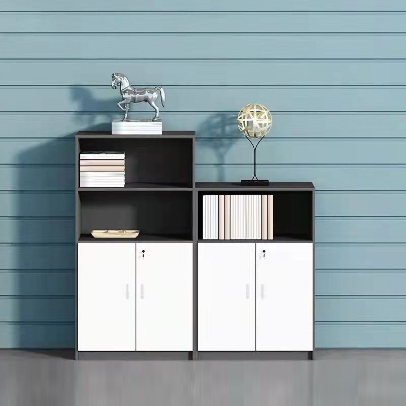 Industrial Style Vertical File Cabinet Locking Storage Wood Filing Cabinet