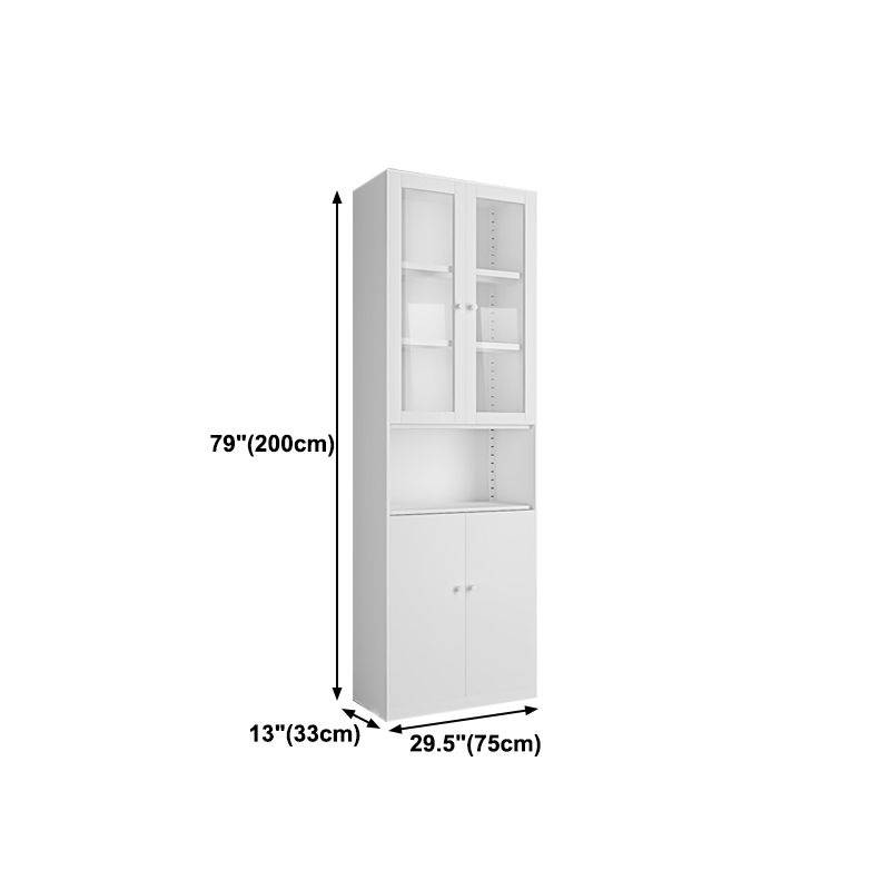 Closed Back Bookshelf Contemporary Style Bookcase for Study Room Office