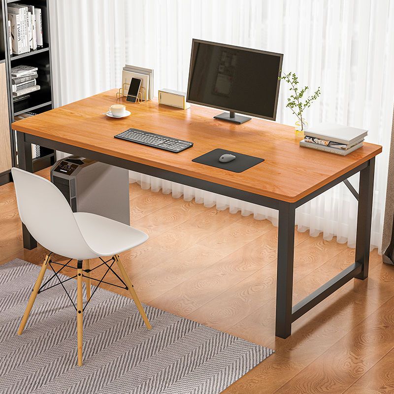 Metal Wood Sled Writing Desk Rectangular Office Desk for Bedroom