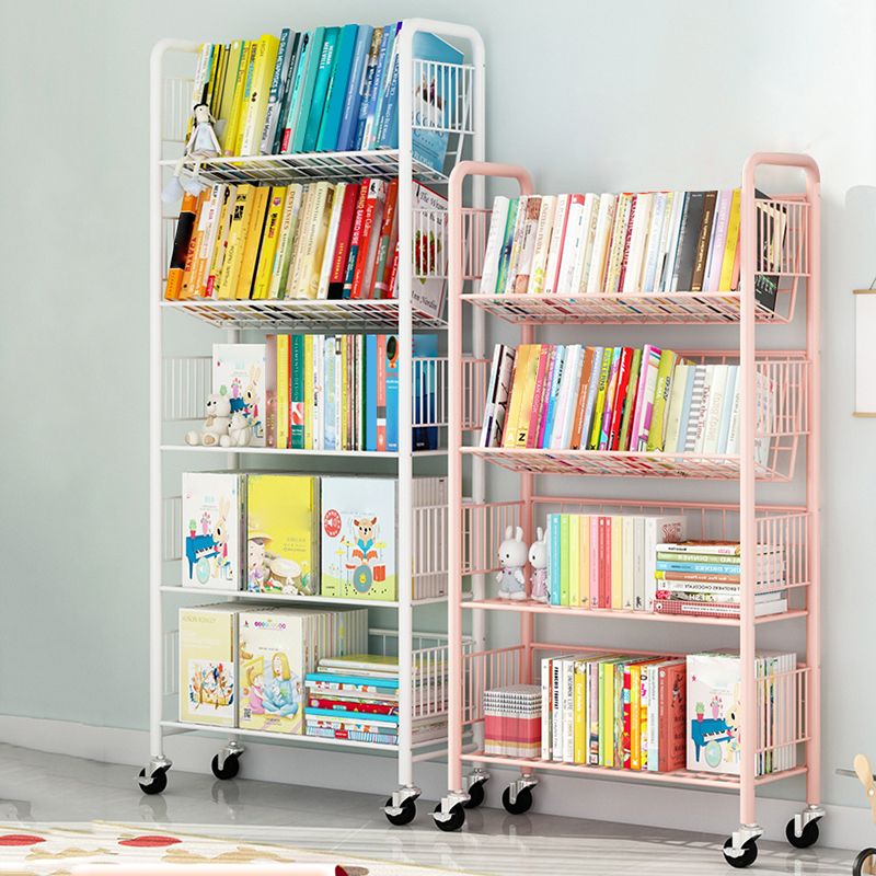 Scandinavian Metal Book Shelf Freestanding Standard Kids Bookcas