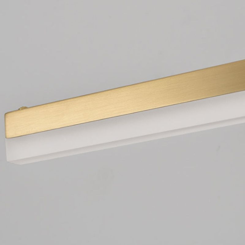 Lámparas de pared LED geométricas de estilo moderno Metal Ideas de iluminación de pared de espejo de 1 luces en oro