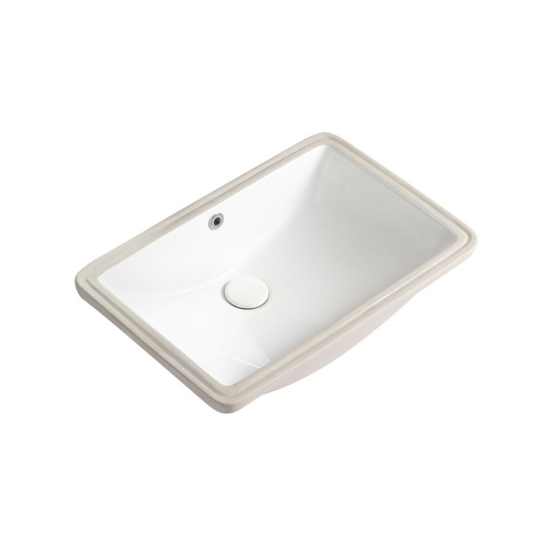 Modern White Undermount Bathroom Sink Porcelain Undermount Bathroom Sink