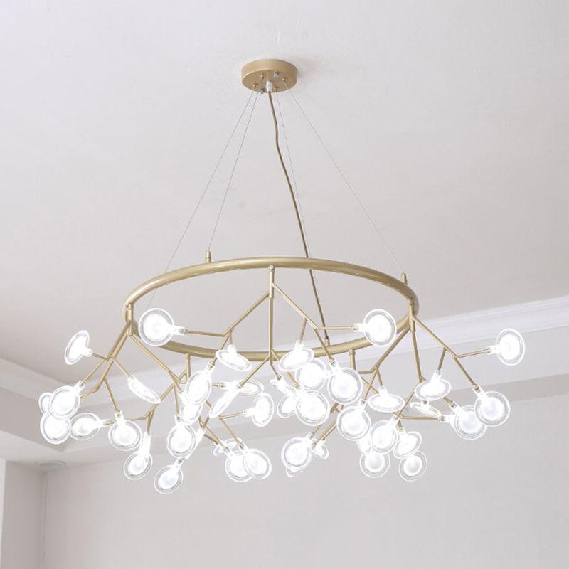 Sputnik Firefly Chandelier Lighting Minimaliste de salon acrylique LED PENDANT