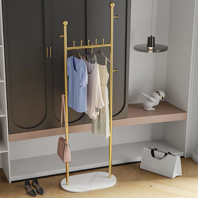 Luxurious Clothes Hanger Multi Coat Hooks Metal Coat Rack for Bedroom