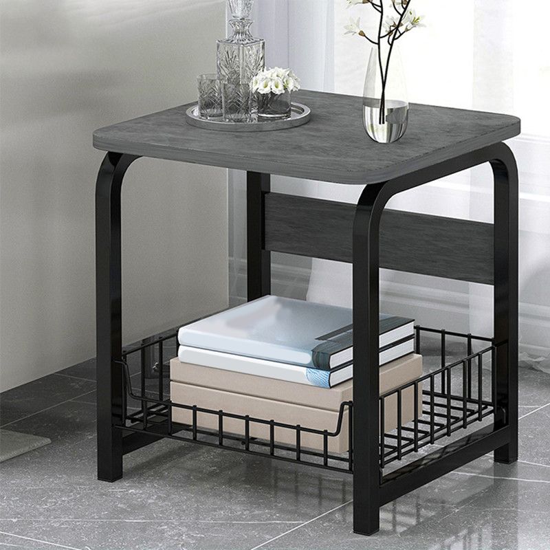 Modern Wooden Night Stand 16.5"/24.4" Tall Nightstand with Shelf