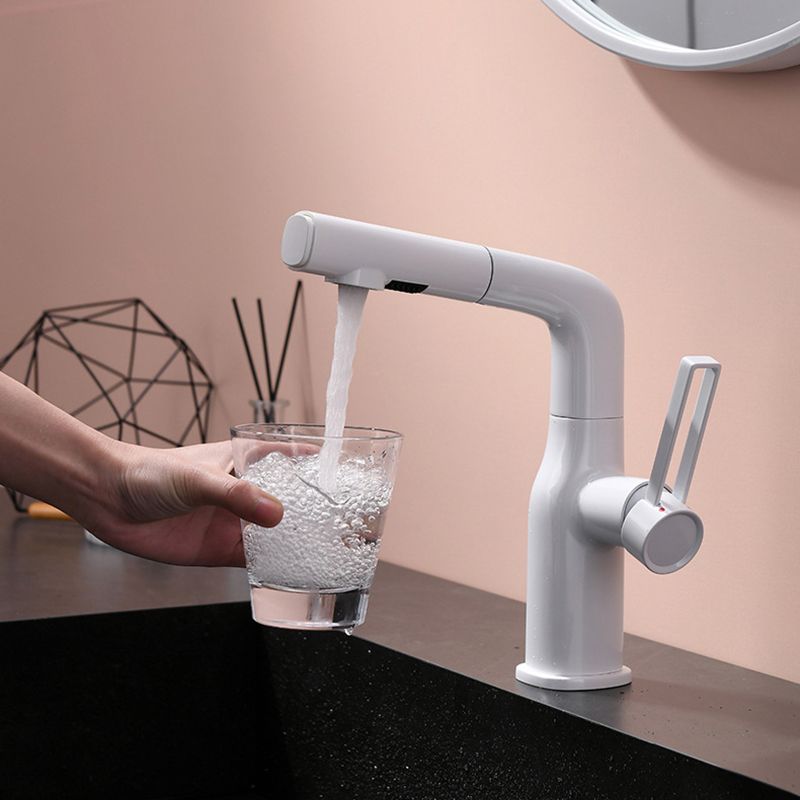 Adjustable 1 Handle Vessel Faucet Circular Lever Handles Faucet for Bathroom