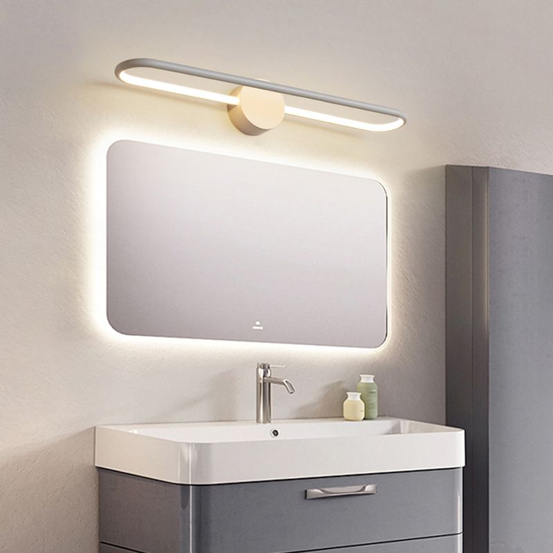 Minimalism Vanity Light Aluminium LED Wall Light Fixture for Bathroom