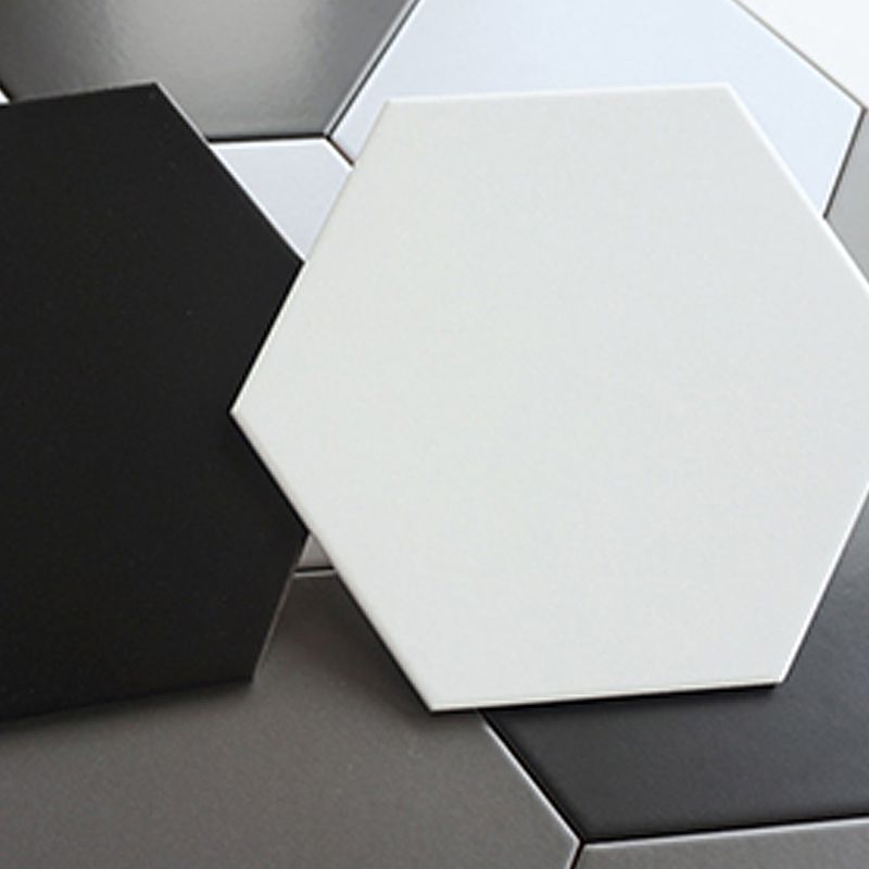 Contemporary Style Waterproof Floor Tile Straight Edge Hexagon Floor Tile