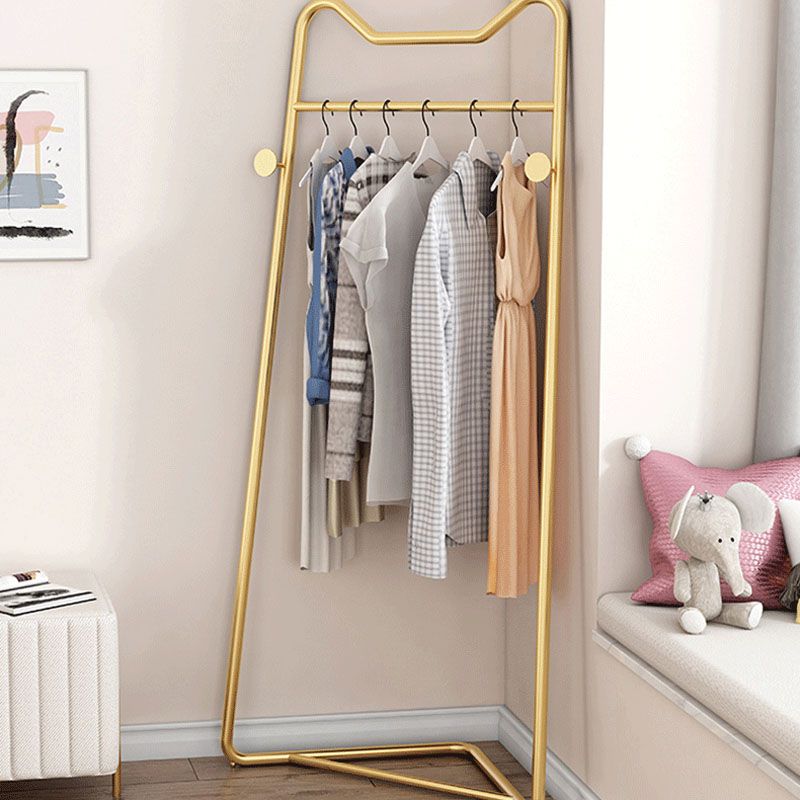 Contemporary Metal Coat Hanger Free Standing Coat Rack with Coat Hooks