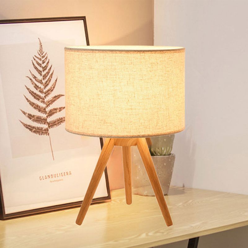 Tarea de cilindro contemporánea Ligera de lectura LED LEDE LOOK con trípode de madera