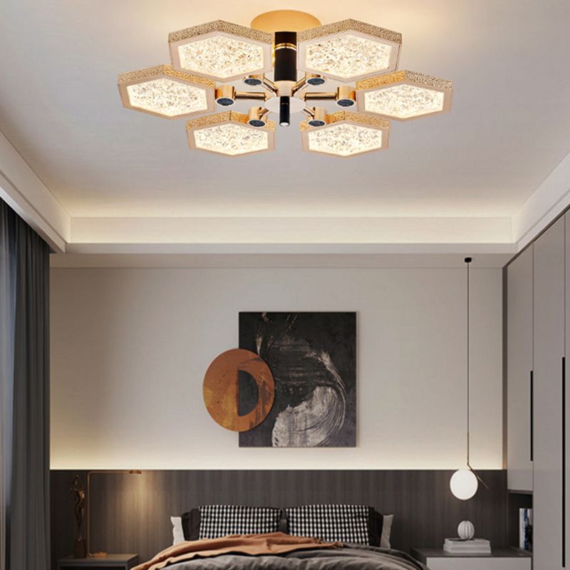 Luminaires de plafond hexagone