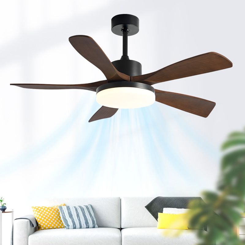 Contemporary Ceiling Fan Light Fixture Colorful LED Ceiling Lamp