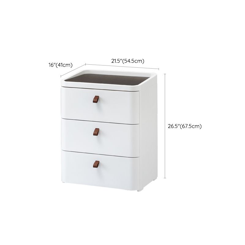 Scandinavian Dresser for Kids Chest (Vertical) Kids Nightstand in White