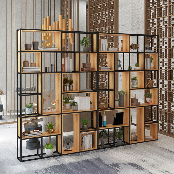 9.84"W Bookshelf Industrial Style Open Back Bookcase for Home and Office