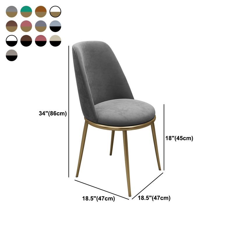 Armless Dining Chairs Nordic Side Kitchen Chairs for Dining Room