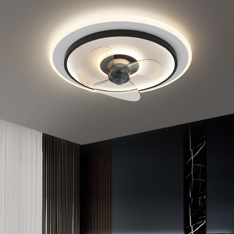 Simplicité du plafond en forme d'anneau éclairage en acrylique LED chambre semi-rince