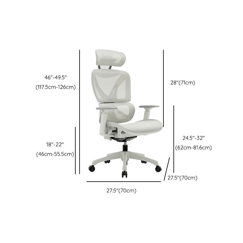 Modern Removable Arms Office Chair Adjustable Seat Height Slide Chair