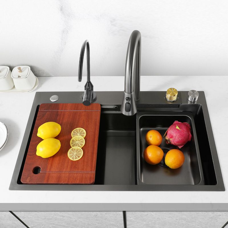 Stainless Steel Kitchen Sink Modern Style Rectangle Shape Kitchen Sink