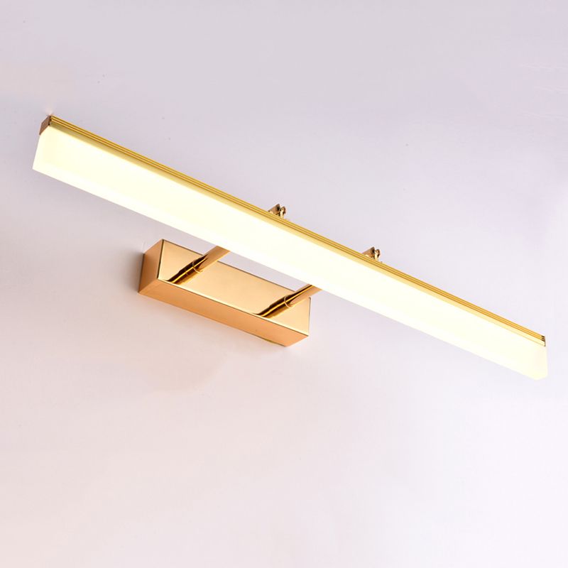 Rectangular Bathroom Sconce Light Fixture Metal LED Modern Wall Mount Light Fixture