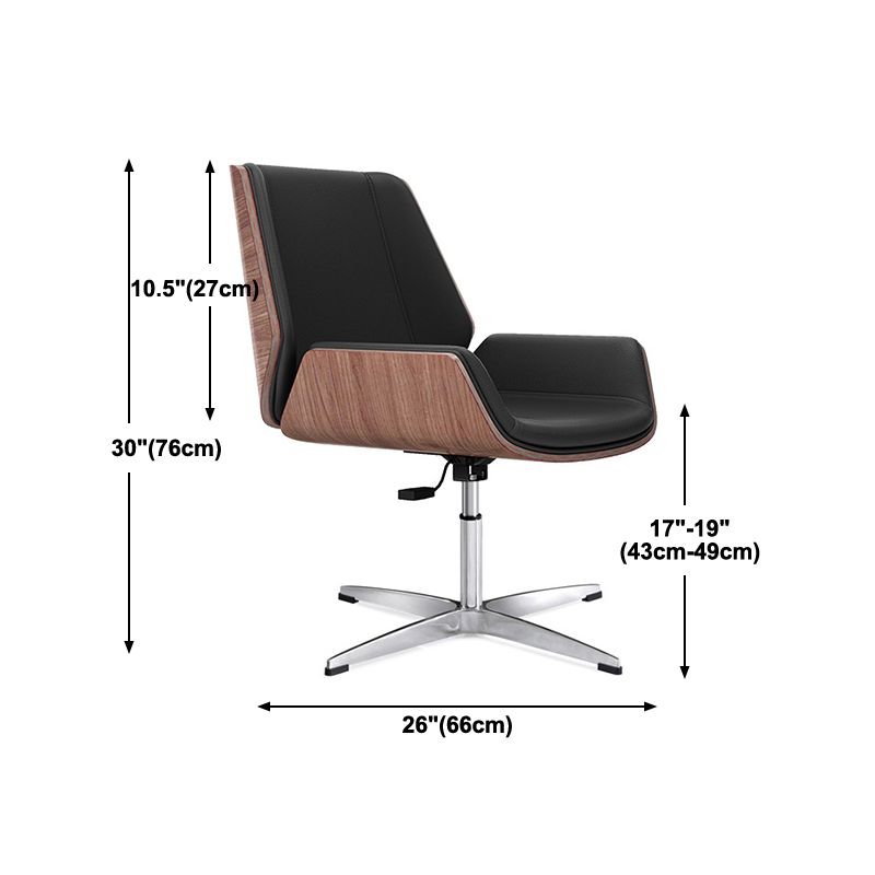 Executive Ergonomic Desk Chair Silver Metal Frame Modern Office Chair