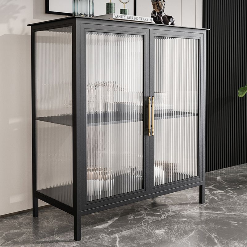 Glass Door Display Cabinet Industrial Storage Cabinet for Living Room