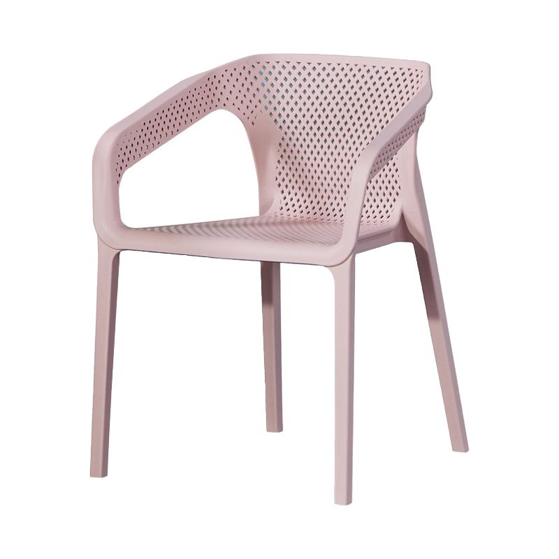 Plastic Scandinavian Arm Chair Kitchen Dining Room Cross Back Chair