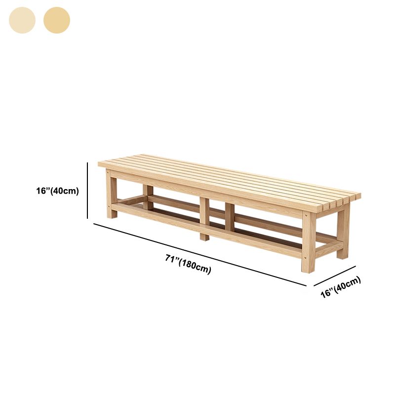 15.7" Wide Modern Entryway and Bedroom Bench Solid Wood Pine Bench