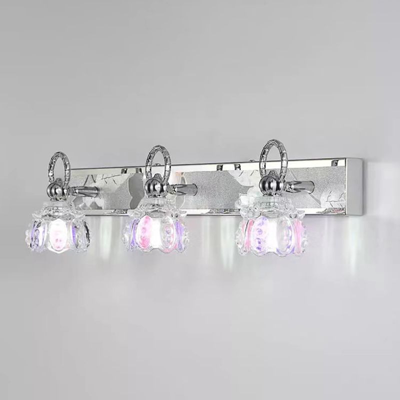 Glass Bath Vanity Lighting 1/2/3-Light Sliver Light for Bathroom