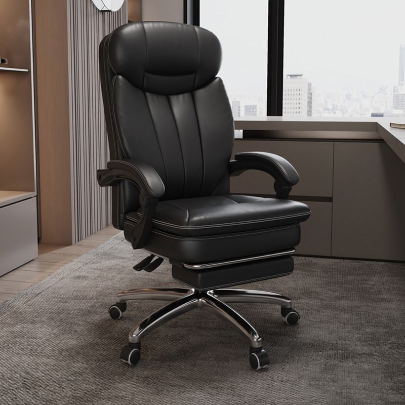 Modern Height Adjustable Executive Chair Padded Arms Included Managers Chair for Office