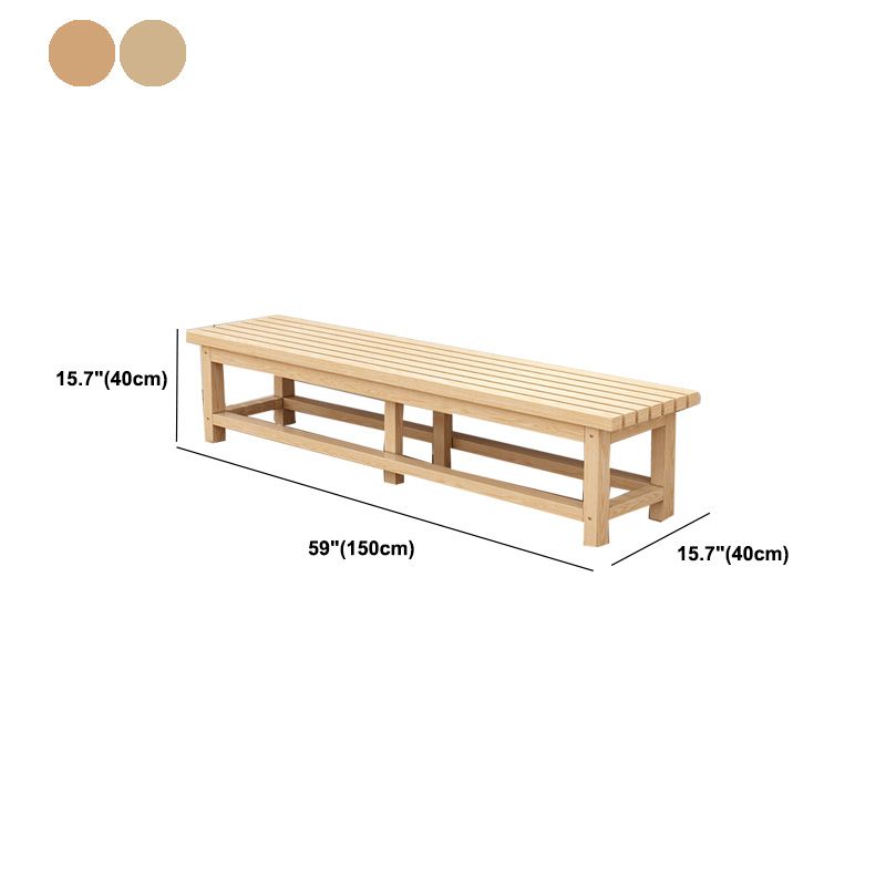 15.7" Wide Modern Entryway and Bedroom Bench Wood Bench with Legs