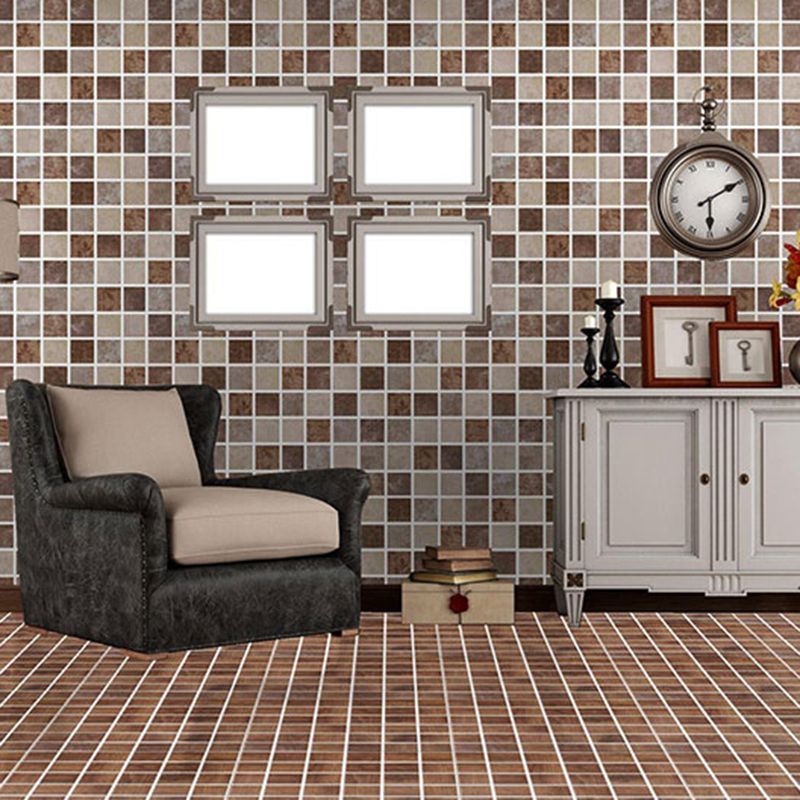 Grid Mosaic Sheet Wall & Floor Tile Mixed Material Outdoor Wall Tile