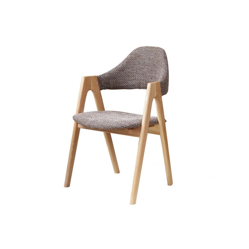 Modern Style Wood Dining Room Chair Open Back Dining Side Chair for Home Use