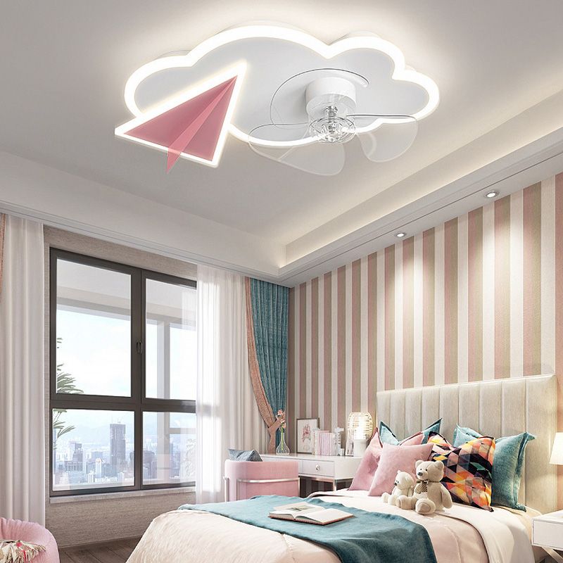 Cloud Semi Flush Mount Plafond Lampe de plafond Carton de chambre à coucher