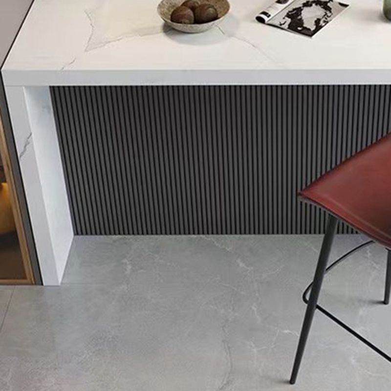 Rectangle Modem & Contemporary Stone Pub Bar Table for Living Room