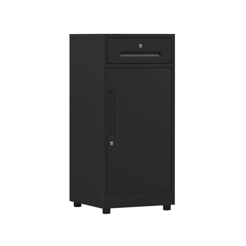 Contemporary File Cabinets Metal Frame Mobile Filing Cabinet with Key Lock