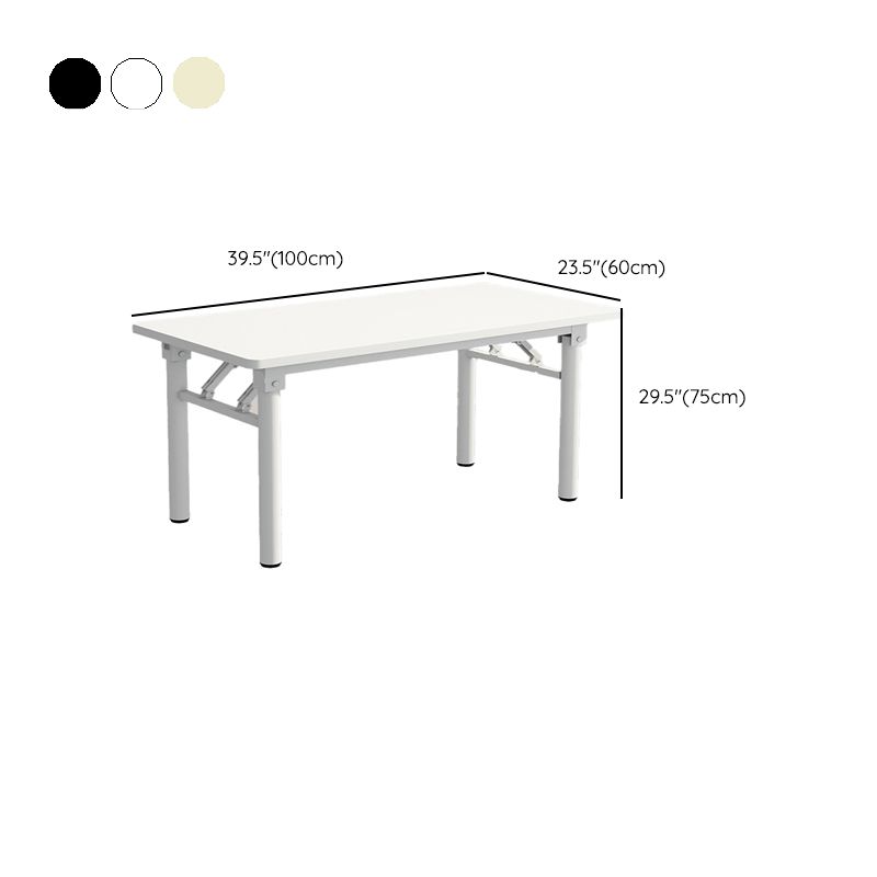 Rectangular Steel Legs Computer Desk Folding Home Office Desk