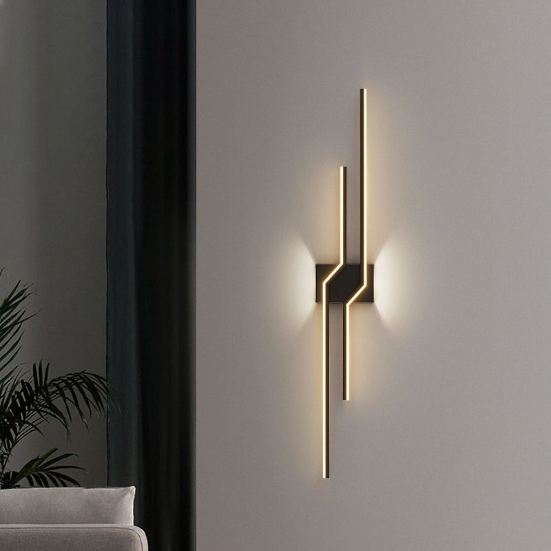 Minimalism Wall Light Fixtures Linear LED Indoor Wall Sconce Lighting for Living Room