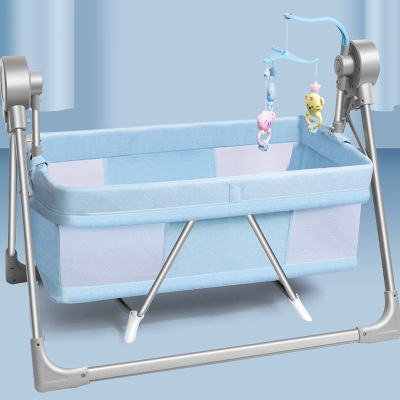 Electric Crib Cradle Rocking Rectangle Crib Cradle for Newborn and Baby
