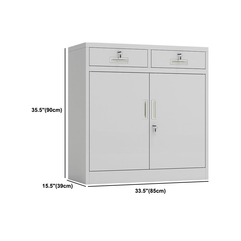 Steel Filing Cabinet Contemporary Silver File Cabinet with Lock and Storage