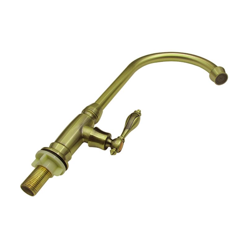 Traditional 2-Function Kitchen Faucet 1-Handle 1-Hole Faucet in Bronze