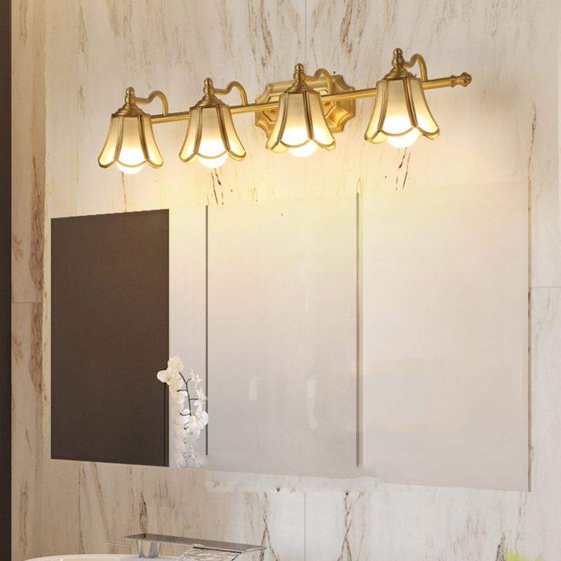 Wall Sconce Lighting Simple Glass Wall Lighting Fixture for Bathroom