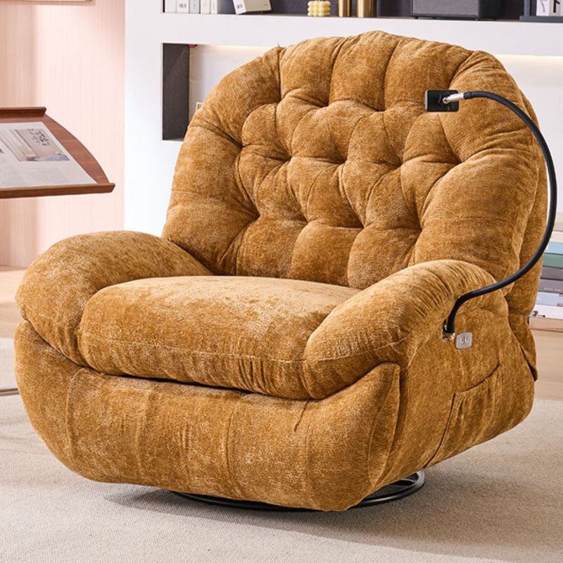 Traditional Standard Recliner Metal Solid Color Swivel Rocker Indoor Reclining