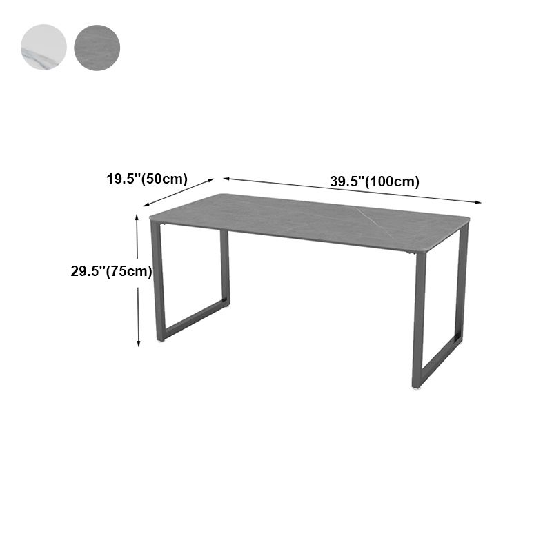 Sintered Stone Rectangular Meeting Table Home Office Industrial Writing Desk