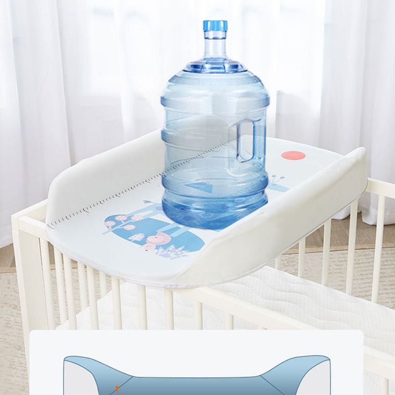 Modern White Changing Pad Crib Top Changer Portable Changing Table Topper